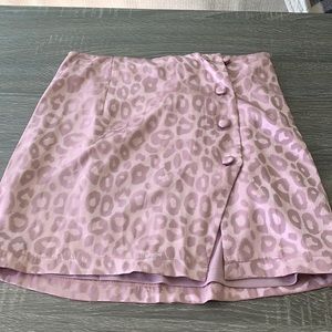 Pink cheetah skirt